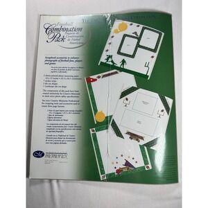 Creative Memories 10X12 FOOTBALL COMBINATION PACK Kit Paper, Stickers, Die Cuts